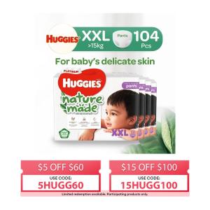 Huggies Platinum Naturemade Pants XXL Case Pullup Pants Case 26s x 4