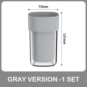 2 in 1 Portable Toothbrush Case Toothbrush Holder with Mug Travel Toothbrush Home Couple Toothbrush Cover