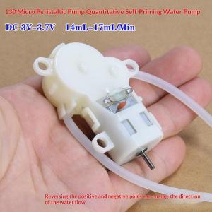 LEI DC3.7V-5V 17mL min Small 130 Motor Peristaltic Dosing Pump Micro Self-priming Suction Liquid Water Pump Reverseable Direction