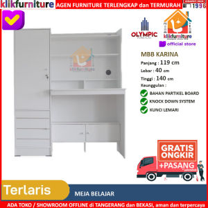 OLYMPIC Meja Belajar Putih Minimalis MBB KARIN