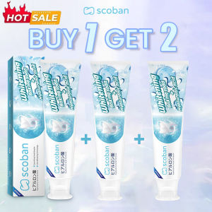 Buy 1 Get 2 Scoban Whitening ToothpasteJapan Hyaluronic Acid Dual-Effect teethWhitening Toothpaste