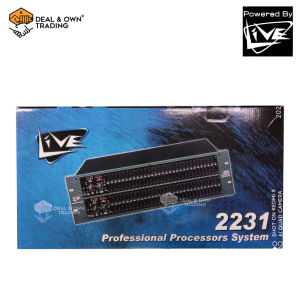 Live EQ-2231 Dual 1/3 Octave Graphic EQ Dynamic Filters 3U with Limiter