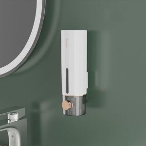 Non-porous Wall Mounted Soap Dispenser Shower Gel Shampoo Hand Sanitizer Dispenser For Bathroom Accessories