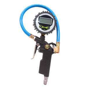 Tire Air Pressure Gauge Inflator with Indicator Inflator Deflator Gun Car Motorcycle SUV