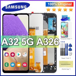 LCD For Samsung Galaxy A32 5G A326 A326U Original LCD Display Touch Screen Digitzer Assembly Replacement with Frame