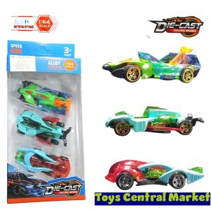 Die cast speed king racing model miniature bahan alloy skala 1:64 isi 3pcs mainan miniatur mobil