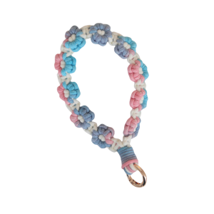 XSDDSF สายคล้องโทรศัพท์มือถือ เชือกเคสโทรศัพท์ Boho สีไล่ระดับสี สายรัดข้อมือโทรศัพท์ พวงกุญแจรูปกุญแจ สายคล้องข้อมือ ผ้าทอมือ จี้ห้อยคอ กำไลข้อมือถักโครเชต์ ตกแต่งกระเป๋าเป้สะพายหลัง