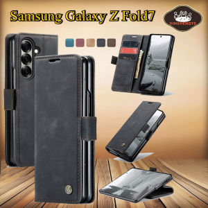 Samsung Galaxy Z Fold7 กรณีสำหรับ Samsung Galaxy Z Fold7 หรูหรา Flip กระเป๋าสตางค์กรณีหนังกระเป๋าโทรศัพท์
