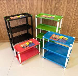 Plastic Shelf 20cm x 40 cm(183)- Versatile Multi-Layer Storage Organizer Rack - Durable Plastic Flat Shelf for Home Office School
