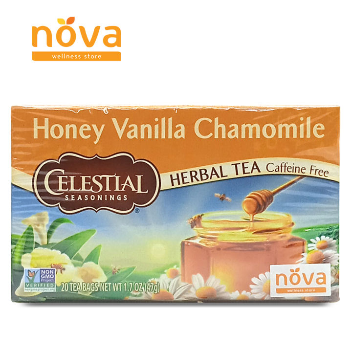 Celestial Seasonings Honey Vanilla Chamomile Herbal Tea Caffeine Free