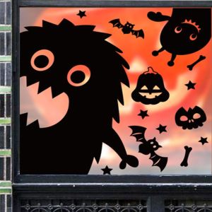 COMBO-Decal HALLOWEEN- Hít tĩnh điện- Trai gái phù thuỷ và bóng ma đêm hoạt hình (35)