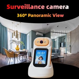Mini CCTV Long Distance Indoor CCTV 360 Panorama Wireless WiFi Connect to Mobile Phone 1080P Smart Security Camera,Can have voice conversation and two-way video