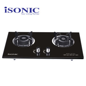 Isonic 2 Burner Dapur Gas Kaca Terbina Dalam IGB-G011 / Isonic 2 Burner Built-In Glass Gas Stove IGB-G011