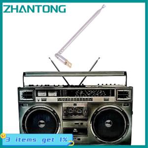 ZHANTONG เสาอากาศวิทยุ AM แบบยืดหดได้4ส่วน1ชิ้นเสาอากาศวิทยุหัวอเนกประสงค์ก้านดึงวิทยุ