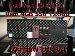 PC Dell 3040 Core I3Gen6   Ram 4GB SSD 120 GB Win10 Usede