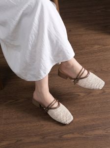 DÉP SỤC NỮ PHỐI LƯỚI ĐAN Hong Kong (35-39)
