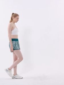 2-in-1 Sports Shorts with pocket Digital Print Elastic Waistband Quick-Drying Training Running Leggings S388