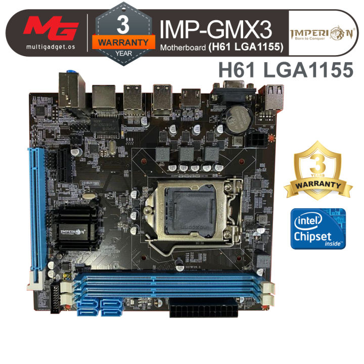 Imperion H61 LGA1155 (DDR3) IMP-GMX3 Motherboard The Grand Commander ...