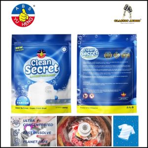 Classic Audio ABS YU HENG Clean Secret Laundry Detergent 1000grams (1KG) POWDER DETERGENT UP TO 3X CLEANING POWER with FABCON (Original)