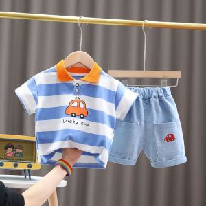 0-5Y Children short-sleeved clothes suits kid clothes for girl suits kid clothes sets for boy Baby Clothes Sets 2Pcs Casual