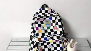 AE South Korea ins Cute bunny plaid backpack for girls ulzzang Japanese Harajuku style girls backpack trendy student backpack