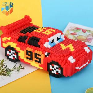 SMY Nano Block Mobil Lightning MC Queen Mainan Anak Bricks Education Toys Balok Susun Puzzle 3D DIY