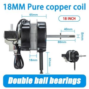 【READY STOCK】high-power 26″ Industrial Fan Motor 750 290W stand fan motor accessories Copper Head strong