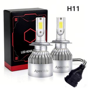 XAUTO 2PCS LED Car Headlights H4 H7 H11 36W Hi /Lo Beam Light Ultra-bright Front LED Headlights