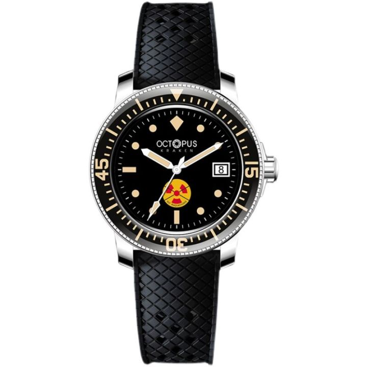 Octopus Kraken Vintage Automatic Watch Luxury Barracuda 40mm Black