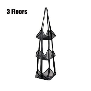 Home Hanging Ball Storage Bag 3/4 Floors Wall Mounted Sports Organizer for Football Basketball