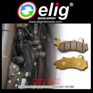 KAMPAS REM DEPAN ELIG HONDA ADV 150 CBS | BRAKEPADS THM