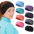 Syhood 8-Piece Fleece Headband Ear Warmers with Buttons - Stretchy Winter Running Sweatbands for Women and Men - Vivid Colors. 