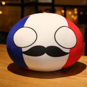 SIRENXI Vui 10cm Ý Hàn Quốc LIÊN XÔ Countryball USA MINI Bóng Đồ Chơi Móc chìa khóa Quà Tặng Polandball Sang Trọng Keyring Keychain Nước Bóng Đồ Chơi Nước Bóng Dây Chuyền Sang Trọng