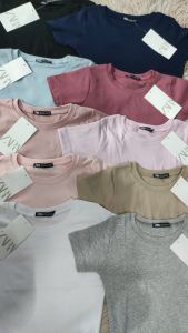 Elegant ZR Round Neck Crop Top
