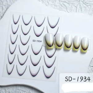 Sticker Fen dặm ombre 3d mẫu mới chuyên dụng dán móng tay chân