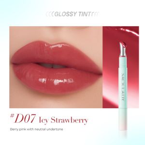 LADY Icy Glossy Tint Non-sticky Moisturizing Pigment Lipstick Lightweight Waterproof Lip Makeup