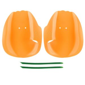 GOXBERK Adjustable Straps Kids Swimming Training Paddles PVC Practice Correction Swim Hand Paddles Sports Silicone Palm Professional Swimming Ergonomic Paddles Beach Swimming Pool