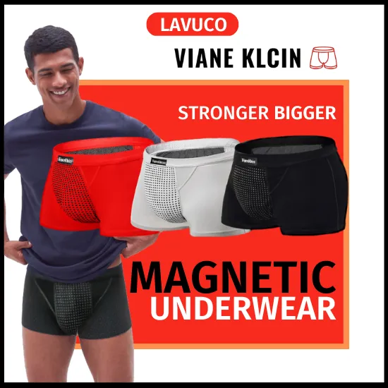 Magnetic Underwear For Men Viane Klcin Boxer Original Cotton Anti