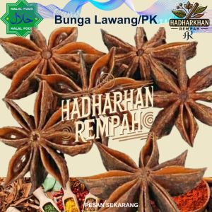 Pekak Organik Organik Hadharkhan Rempah Halal 250gr - Bunga Lawang Premium Pouch