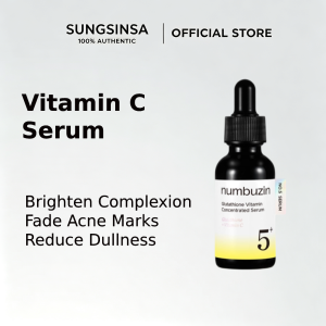 NUMBUZIN No.5 Glutathione Vitamin Concentrated Serum 30ml | Korean Brightening Face Serum | Dark Spot Care | Acne Mark Care | Hydrating