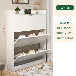 MANDA Wooden Shoe Rack Flip-Top Shoe Rack Modern Shoe Cabinet Shoe Storage Rack Home Entrance Cabinet