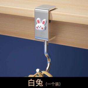 Creative Astronaut Desk Side Hook Free Punch Desk Side Hook Student Hanging Bag Hook Adjustable Removable Desk Hook