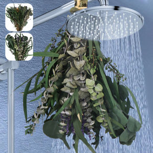 25/123Pcs Mixed Real Dried Eucalyptus Stems Hanging Eucalyptus Lavender Bouquet Natural Preserved Eucalyptus Leaves for Shower Plant Fragrance Bouquet Hanging Decoration