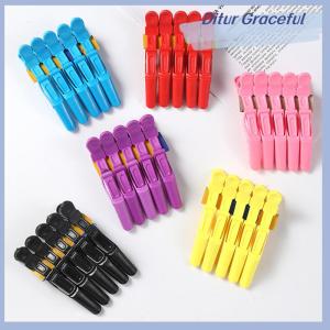 Ditur 5pcs lot Plastic Hair Clip Hairdressing Clamps Claw Section Alligator Clips Barber For Salon Styling Hair Accessories Hairpin