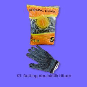 Sarung Tangan Pekerja Cemerlang Anti-Gores Warna-Warni - Nyaman & Aman