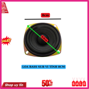 giá 1 đôi loa bass sub vi tính 8 CM gân mút cao cấp công suất 50w