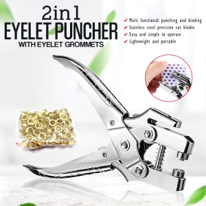 Printleaf- 2N1 Eyelet Puncher 5mm with Eyelet Grommets