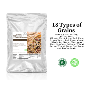 Instant Multigrain Powder (18 Types) 500g No Added Sugar 18 种谷杂粮营养粉无糖无奶 18谷粮 500克 冲泡饮品  素 Vegetarian Multi Grains Powder