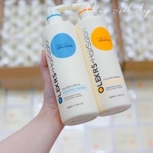 Bộ dầu gội xả Olexrs Hair Salon Collagen Argan Oil phục hồi tóc hư tổn giúp tóc chắc khỏe bóng mượt có tem
