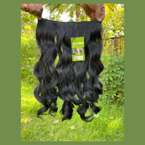 แฮร์พีช hairpiece แฮร์พีช calawigs ชิ้นหนาพิเศษไหมด้านเหมือนผมจริง แฮร์พีชทรงเจ้าสาว รหัส T300 กว้าง26cm ยาว40cm-